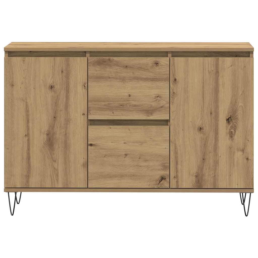 Credenza Rovere Artigianale 104x35x70 cm in Legno Multistrato 857267