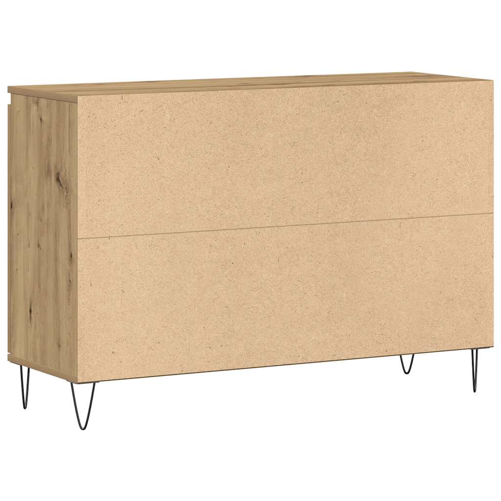 Credenza Rovere Artigianale 104x35x70 cm in Legno Multistrato 857267