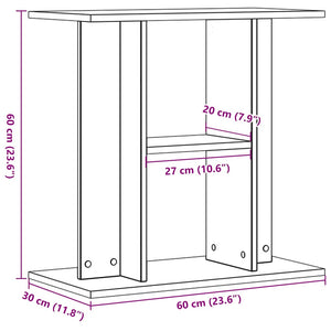 Supporto Acquario 60x30x60 cm in Legno Multistrato Legno Antico 857270