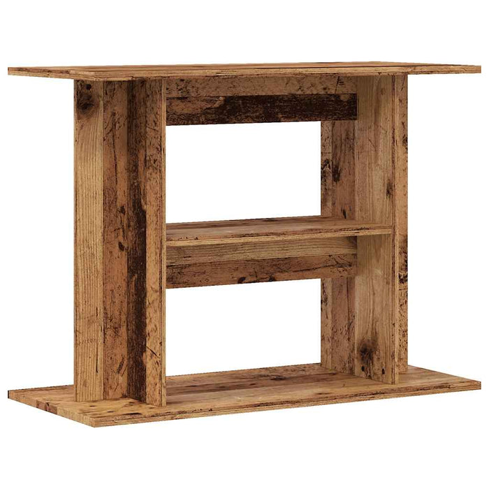 Supporto Acquario 80x35x60 cm in Legno Multistrato Legno Antico 857272