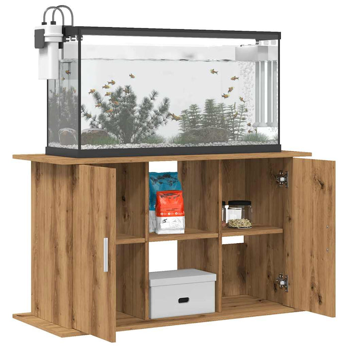 Supporto Acquario 101x41x58 cm Multistrato Rovere Artigianale 857281