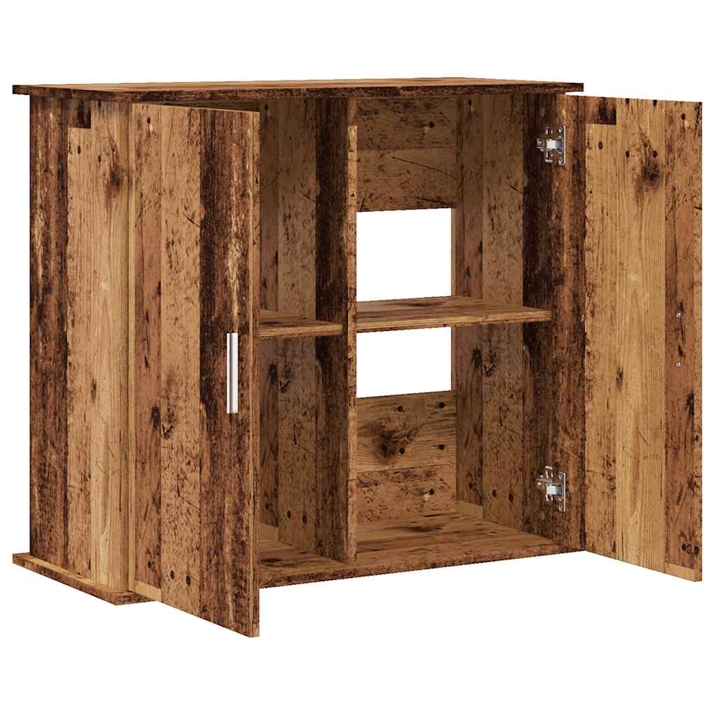 Supporto Acquario 81x36x73 cm in Legno Multistrato Legno Antico 857284