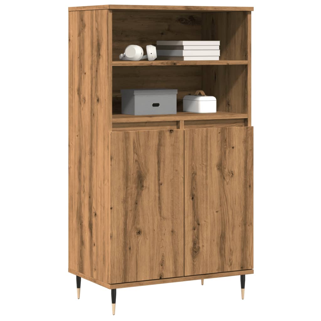 Credenza Rovere Artigianale 60x36x110 cm in Legno Multistrato 857459