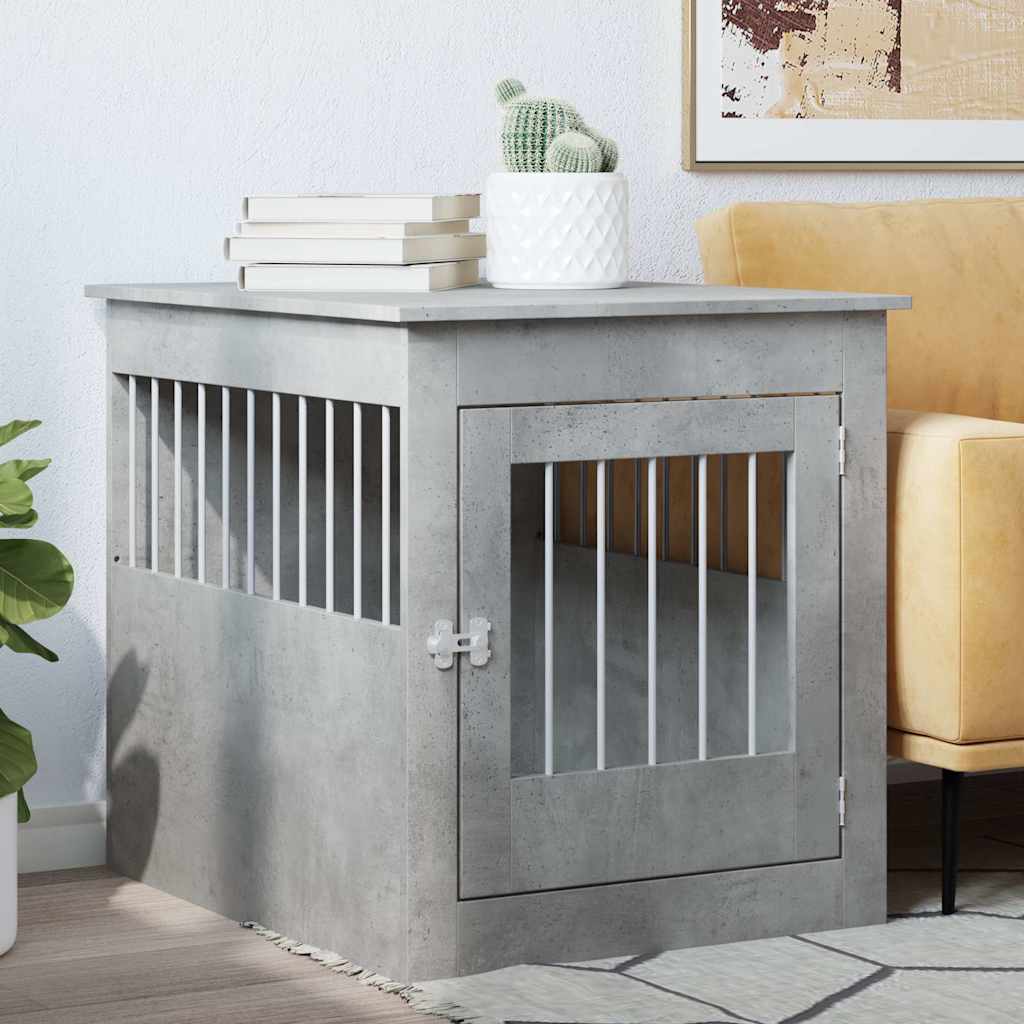 Gabbia Cani Arredamento Grigio Cemento 64,5x80x71cm Multistrato 857644