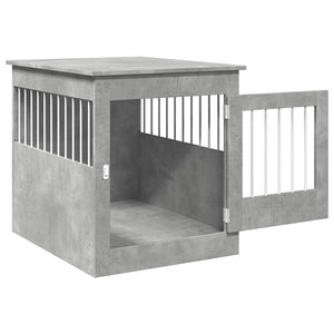 Gabbia Cani Arredamento Grigio Cemento 64,5x80x71cm Multistrato 857644