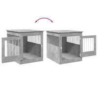 Gabbia Cani Arredamento Grigio Cemento 64,5x80x71cm Multistrato 857644