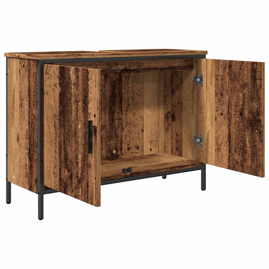 Mobile Sottolavabo Legno Antico 80x30x60 cm Legno Multistrato 857700