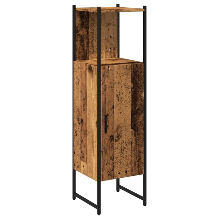 Armadietto Bagno Legno Antico 33x33x120,5 cm Legno Multistrato 857706