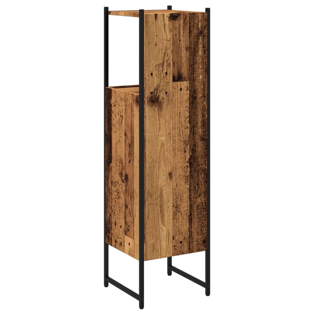 Armadietto Bagno Legno Antico 33x33x120,5 cm Legno Multistrato 857706