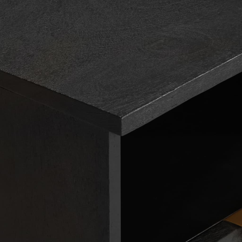 Comodino Nero 40x33x46 cm in Legno Multistrato 4017654