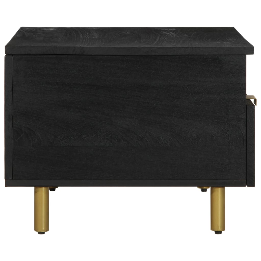 Tavolino da Salotto Nero 80x54x40 cm in Legno Multistrato 4017661