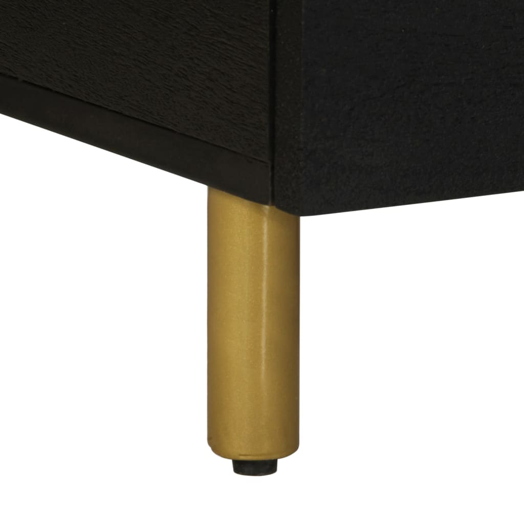 Tavolino da Salotto Nero 80x54x40 cm in Legno Multistrato 4017661