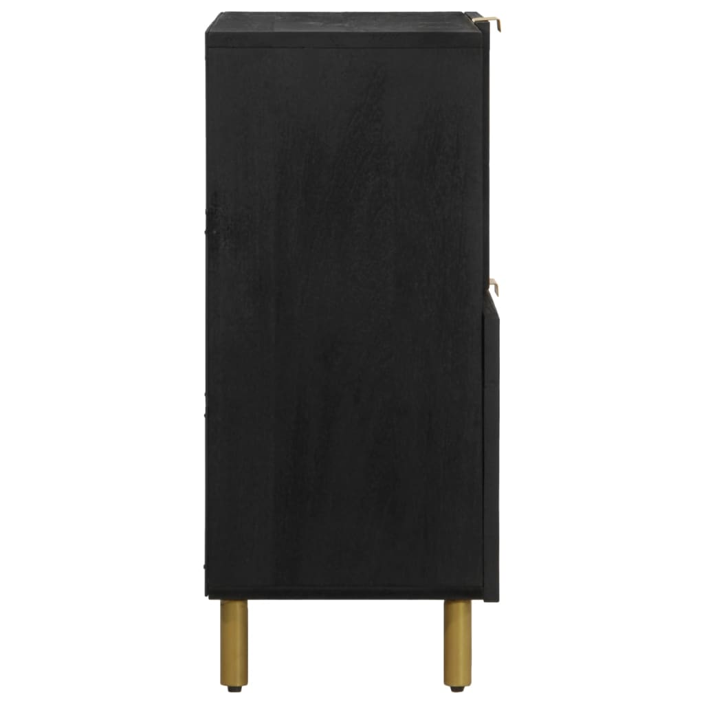 Credenza Nera 80x33x75 cm in Legno Multistrato 4017675