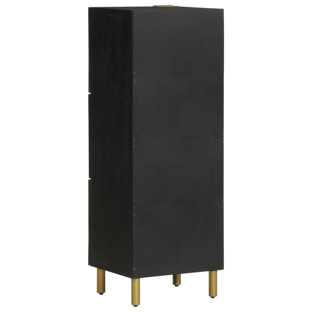 Credenza Nera 40x33x110 cm in Legno Multistrato 4017677