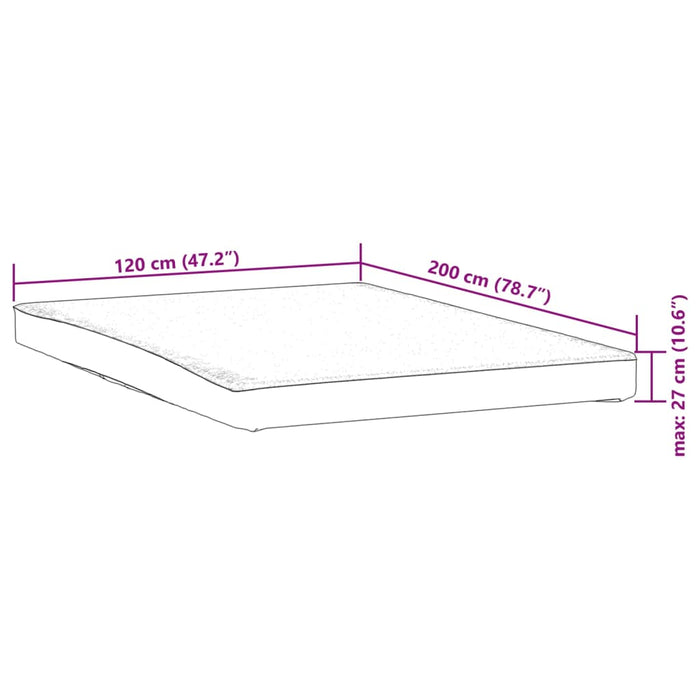 Coprimaterasso Bianco 120x200 cm Impermeabile 4100153