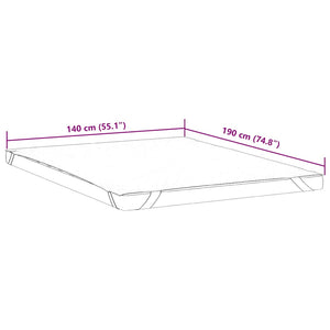 Coprimaterasso Bianco 140x190 cm Impermeabile 4100166