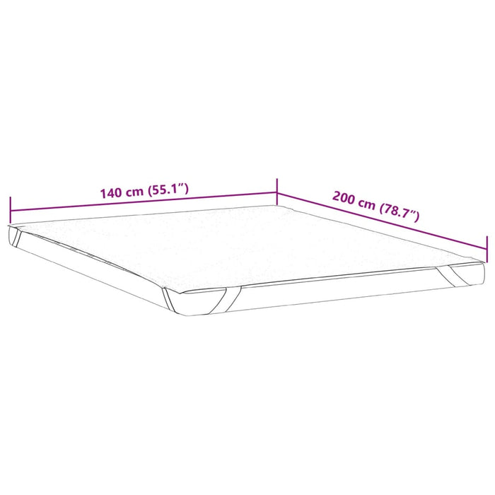 Coprimaterasso Bianco 140x200 cm Impermeabile 4100171