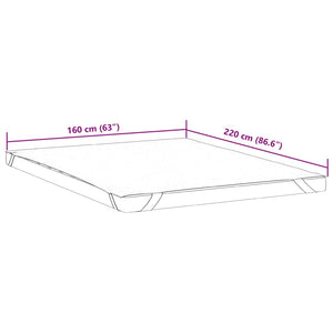 Coprimaterasso Bianco 160x220 cm Impermeabile 4100179