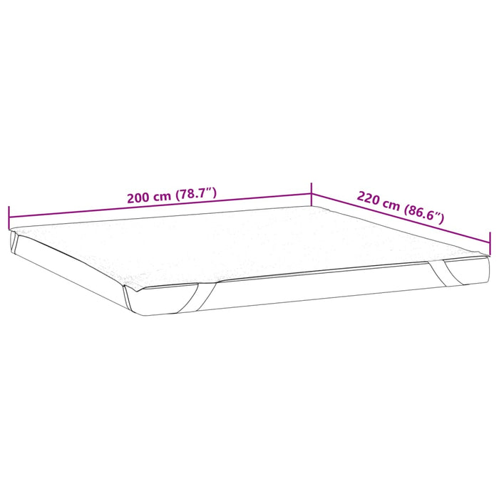 Coprimaterasso Bianco 200x220 cm Impermeabile 4100181