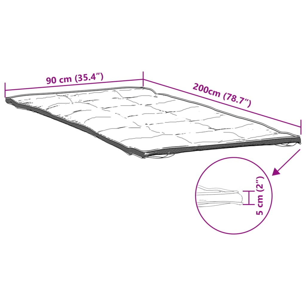 Coprimaterasso Bianco 90x200 cm 4100185