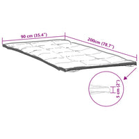 Coprimaterasso Bianco 90x200 cm 4100185