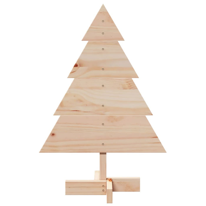 Albero di Natale Decorativo in Legno 70 cm in Legno Massello 4019699