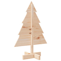 Albero di Natale Decorativo in Legno 70 cm in Legno Massello 4019699