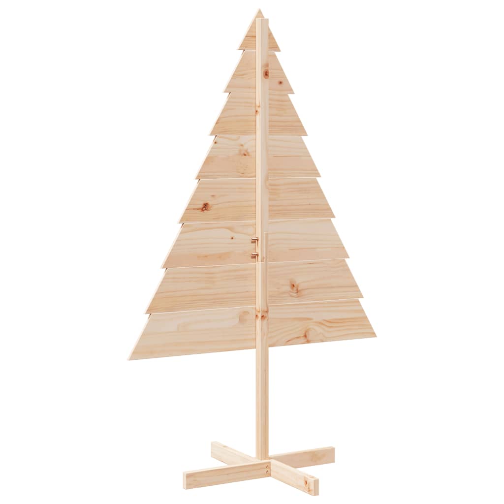 Albero di Natale Decorativo in Legno 150 cm in Legno Massello 4019701