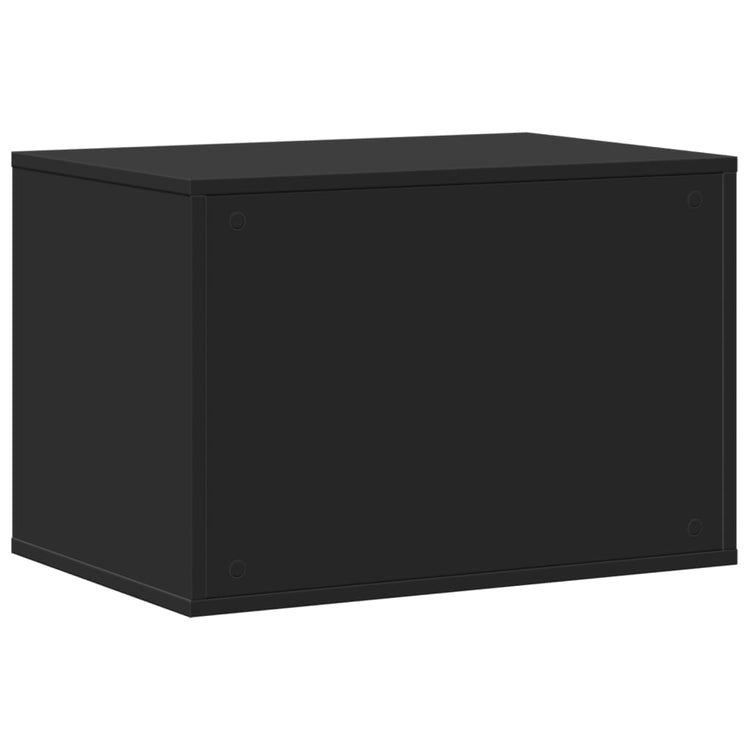 Recinto per Lettiera per Gatti Nero 60x40x40 cm in Truciolato 857725