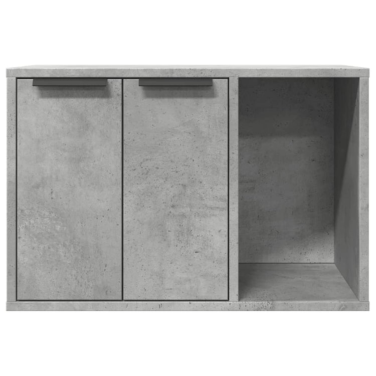 Recinto Lettiera Gatti Grigio Cemento 60x40x40 cm in Truciolato 857727