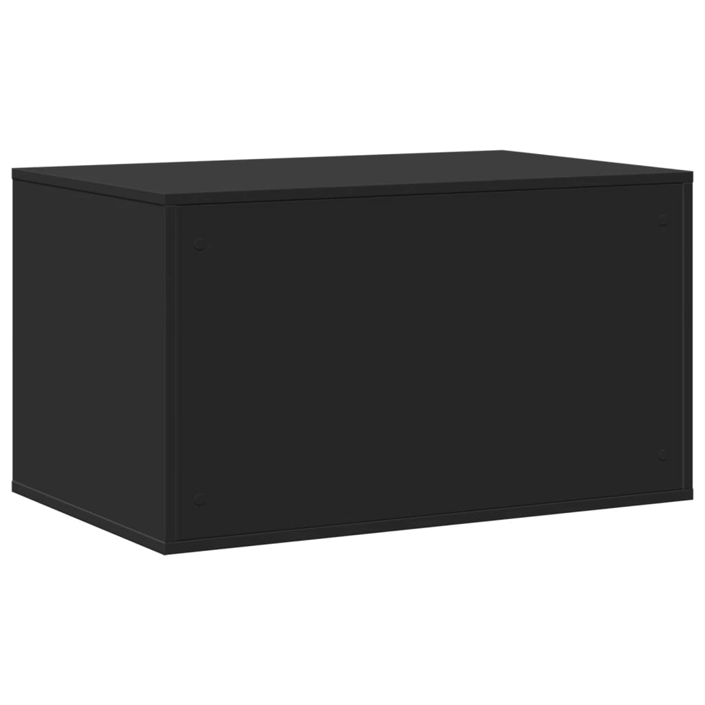 Recinto per Lettiera per Gatti Nero 80x50x45 cm in Truciolato 857734