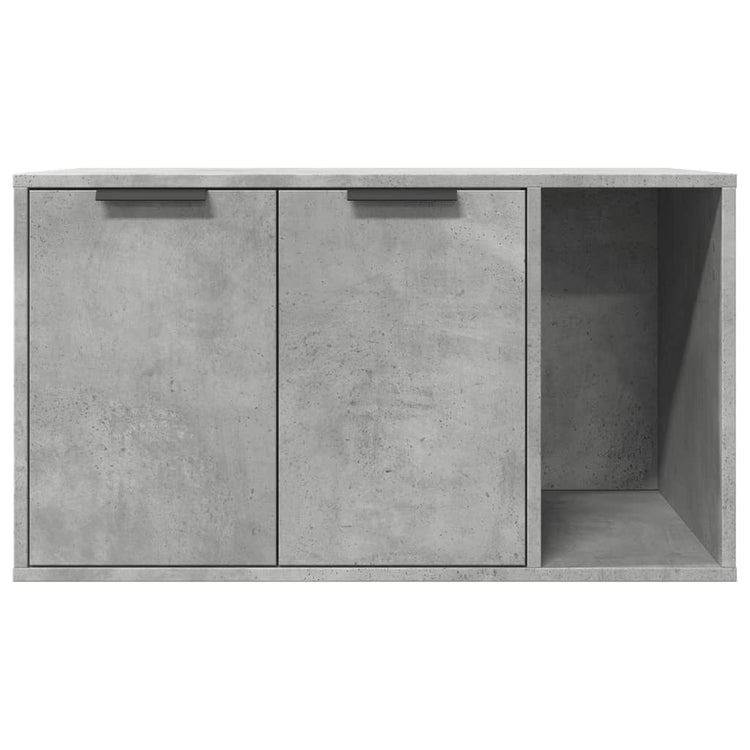 Recinto Lettiera Gatti Grigio Cemento 60x40x40 cm in Truciolato 857736