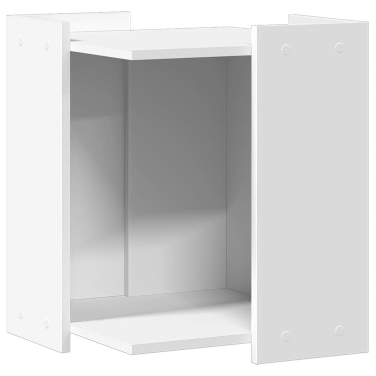 Recinto per Lettiera per Gatti Bianco 80x50x45 cm in Truciolato 857742