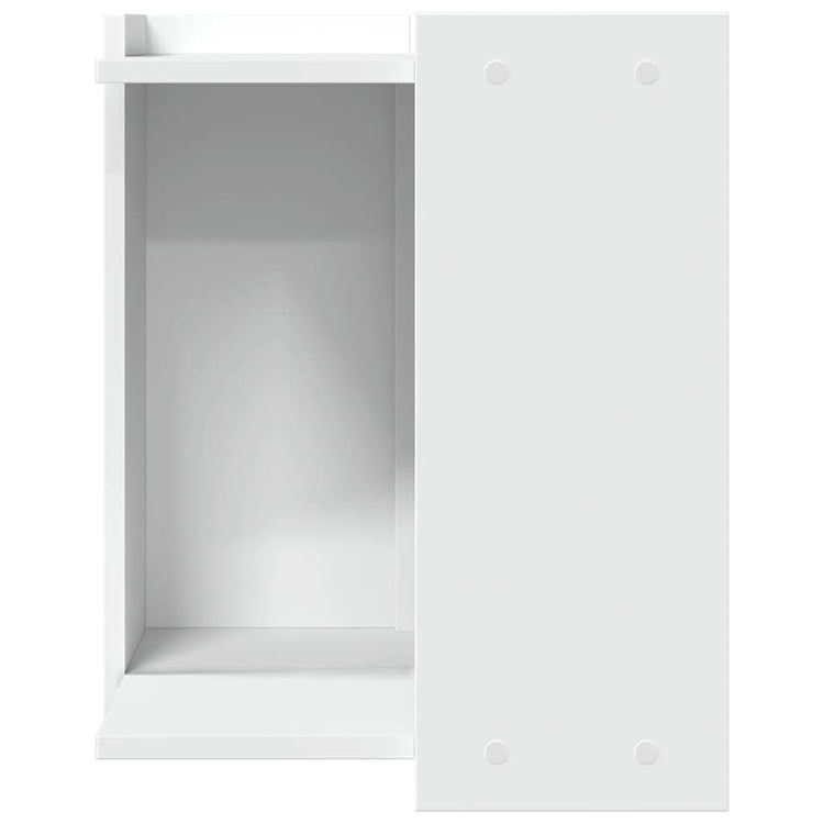 Recinto per Lettiera per Gatti Bianco 80x50x45 cm in Truciolato 857742