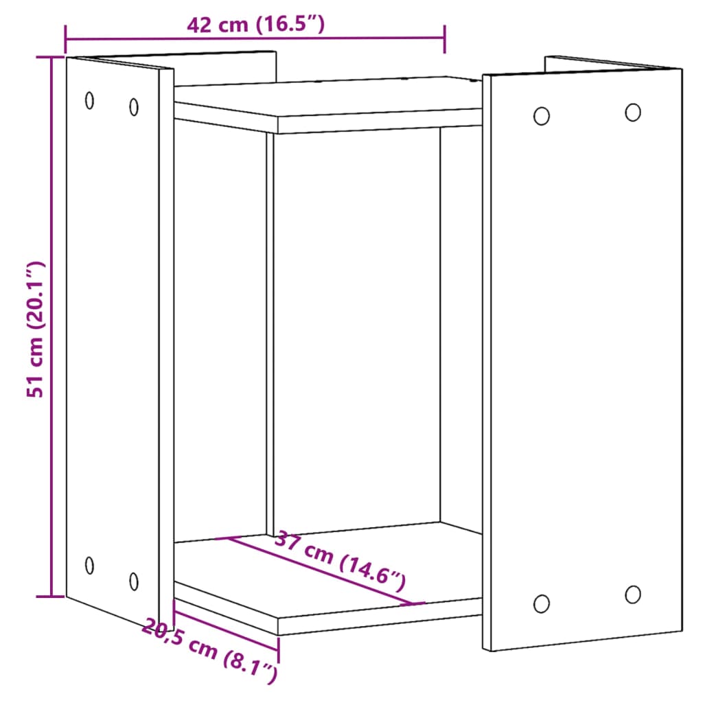 Recinto Lettiera Gatti Rovere Sonoma 60x40x40 cm in Truciolato 857748