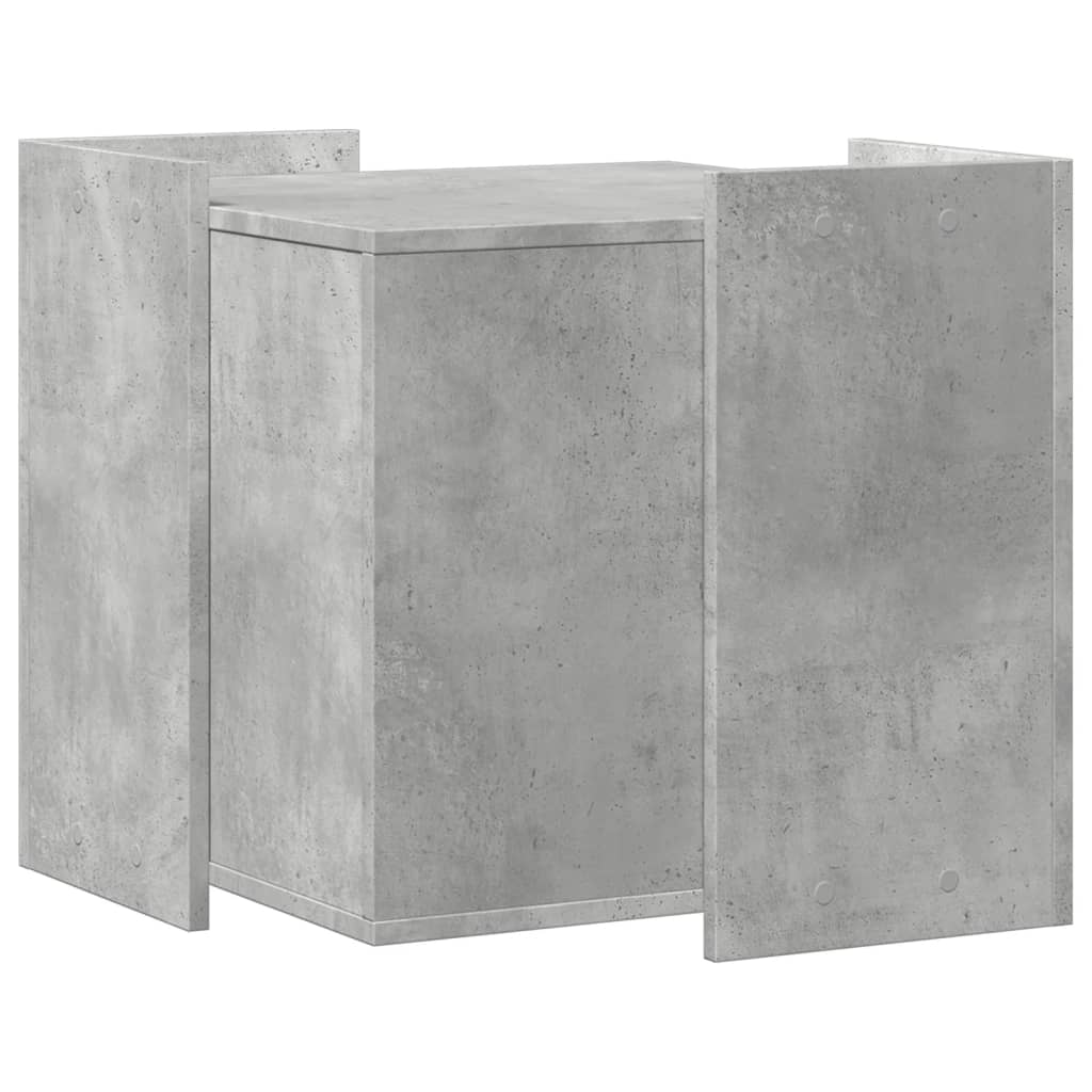 Recinto Lettiera Gatti Grigio Cemento 53x53x51 cm in Truciolato 857754