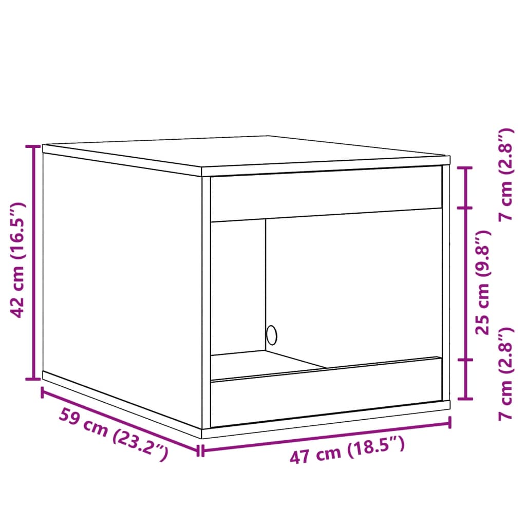 Recinto Lettiera Gatti Bianco 47x59x42 cm in Truciolato 857760