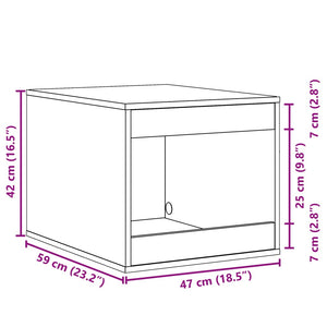 Recinto Lettiera Gatti Rovere Sonoma 47x59x42 cm in Truciolato 857762