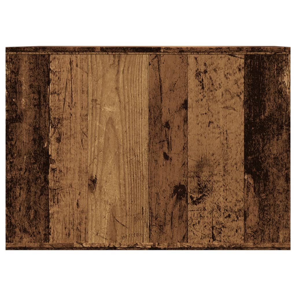 Recinto Lettiera Gatti Legno Vecchio 47x59x42 cm in Truciolato 857767