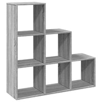 Libreria Divisorio 3Ripiani Grigio Sonoma 99x29x99cm Truciolato 857963