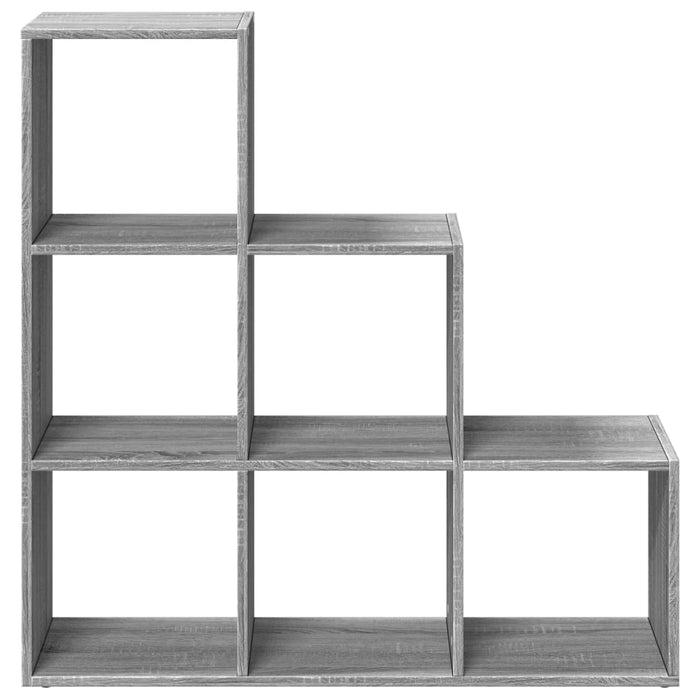 Libreria Divisorio 3Ripiani Grigio Sonoma 99x29x99cm Truciolato 857963