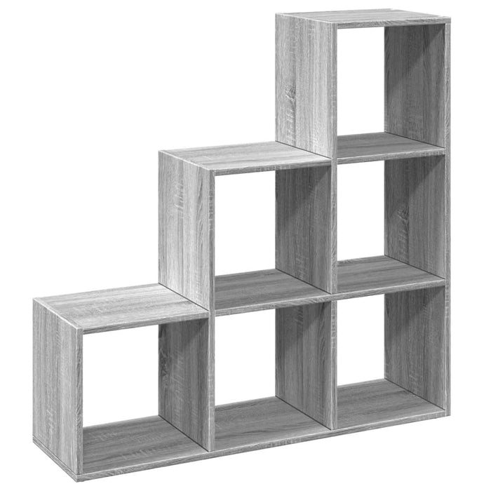 Libreria Divisorio 3Ripiani Grigio Sonoma 99x29x99cm Truciolato 857963