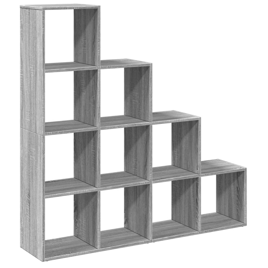 Libreria 4 Ripiani Grigio Sonoma 131,5x29x131,5 cm Truciolato 857972