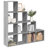 Libreria 4 Ripiani Grigio Sonoma 131,5x29x131,5 cm Truciolato 857972