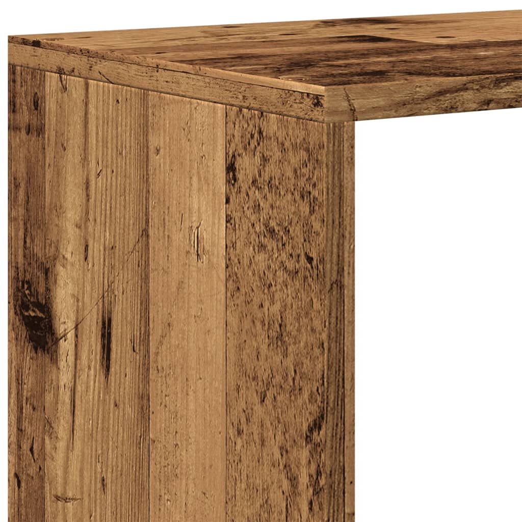 Libreria a 4 Ripiani Legno Vecchio 131,5x29x131,5 cm Truciolato 857974