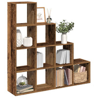 Libreria a 4 Ripiani Legno Vecchio 131,5x29x131,5 cm Truciolato 857974