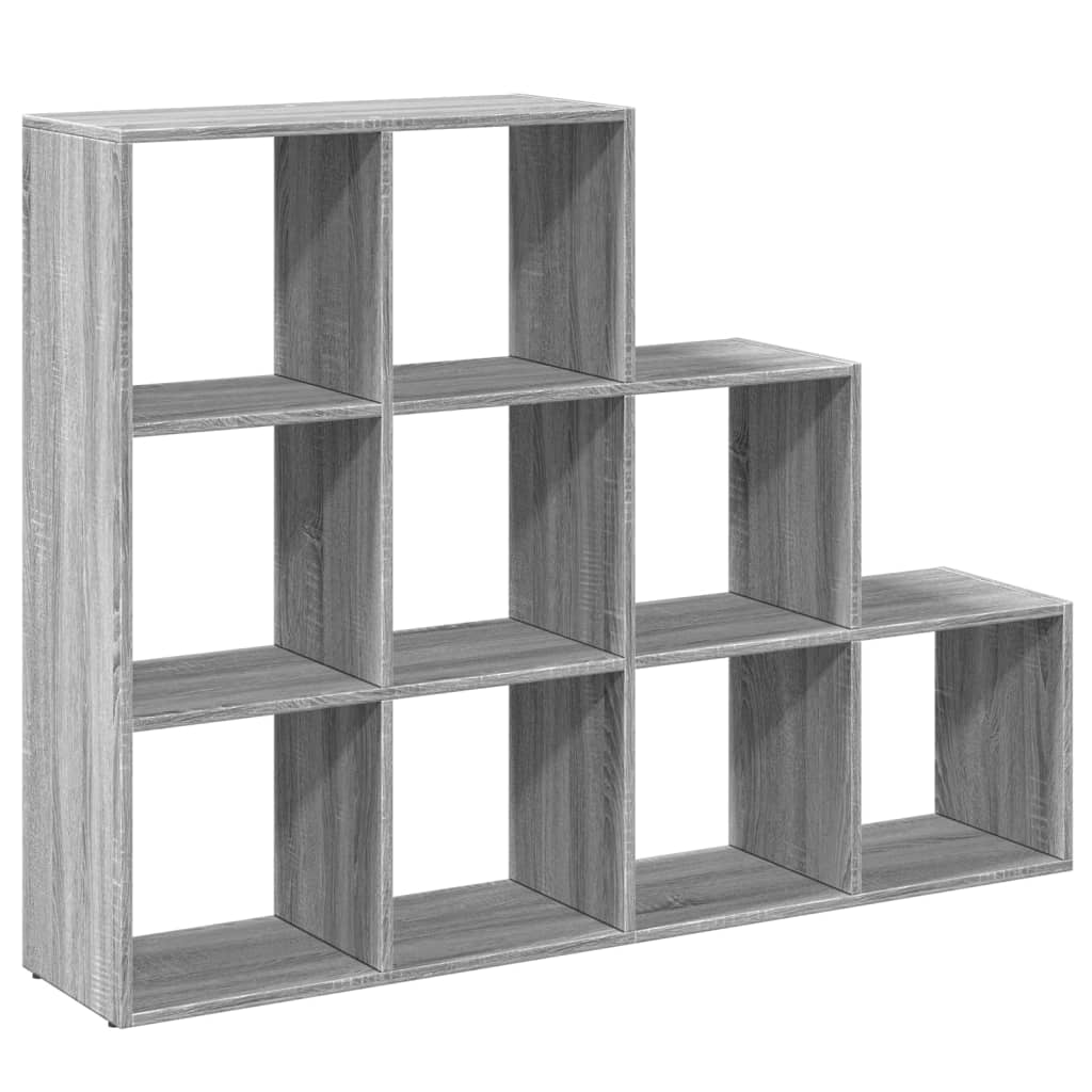 Libreria 3 Ripiani Grigio Sonoma 137,5x29x103,5 cm Truciolato 857981