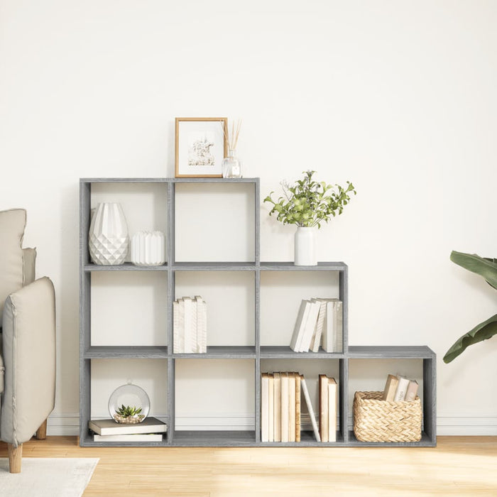 Libreria 3 Ripiani Grigio Sonoma 137,5x29x103,5 cm Truciolato 857981