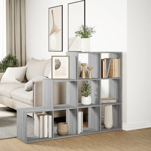 Libreria 3 Ripiani Grigio Sonoma 137,5x29x103,5 cm Truciolato 857981