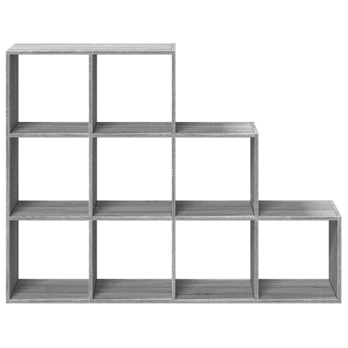 Libreria 3 Ripiani Grigio Sonoma 137,5x29x103,5 cm Truciolato 857981